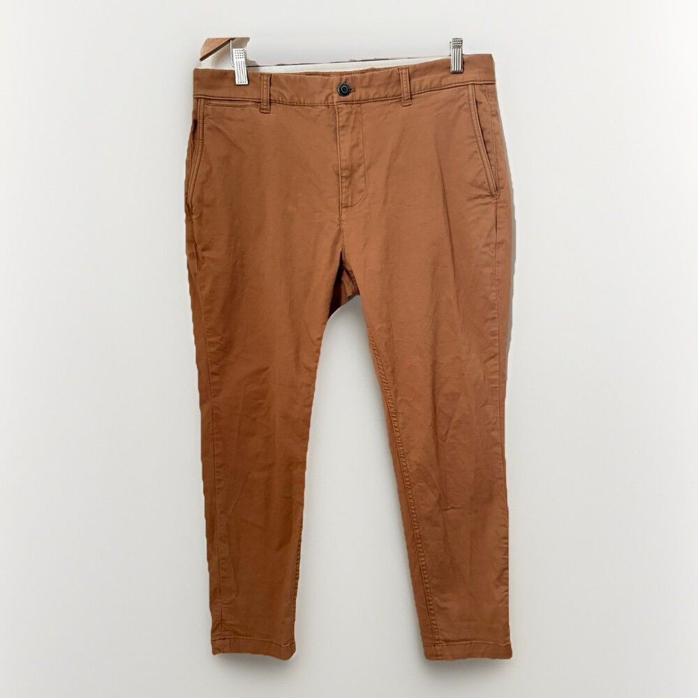 Mango MNG Trousers Khakis Everyday Wear Basic Duck Career Preppy Slim 32